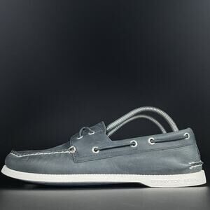 Sperry Top Siders Men’s Size 8.5 Navy Blue Leather Deck Boat Shoes Casual NEW